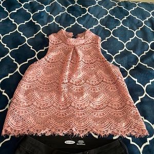 Haute Monde Lace Sleeveless Blouse